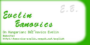 evelin banovics business card